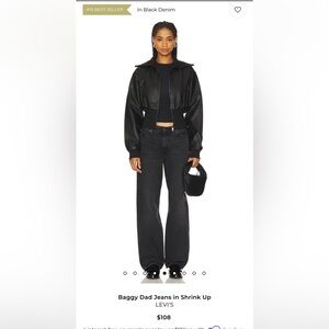 Levi’s Women's Premium Dad Jean – in Shrink Up Black - NWOT - Never Worn